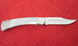 Buck 0110 110GN 110GY Smooth Grey Bone Folding Hunter Knife IN BOX USA Made 1990 Lot#110-197