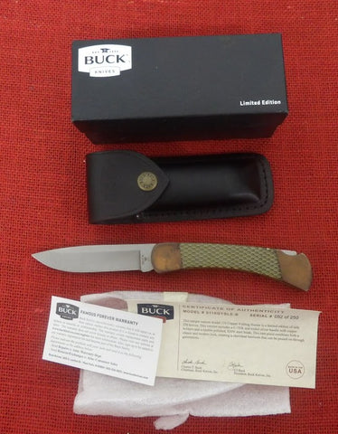 Buck 0110GYSLE 110 Copper Folding Hunter Knife C-Tek S30V USA 2015 #52/250 Lot#110-234