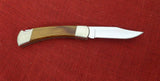 Buck 0110 110 Folding Hunter Knife Nickel Silver Oak Polished 110-256