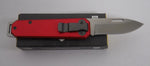 Bear & Son Knife 110RD Red Aluminum Slip Joint 3 7/8" Ozark Cutlery Supply Logo USA