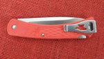 Buck 0110BO62 110RD 110 Folding Slim Hunter Select Knife Red GFN Drop Point Nail Nick USA 2023 Lot#110-237