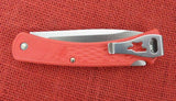 Buck 0110BO62 110RD 110 Folding Slim Hunter Select Knife Red GFN Drop Point Nail Nick USA 2023 Lot#110-237