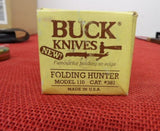 Buck 0110 110 Folding Hunter Knife 425M Blade 1987 Logo Handle 110-29