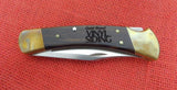 Buck 0110 110 Folding Hunter Knife 425M Blade 1987 Logo Handle 110-29