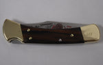 Buck 0110 110 Folding Hunter Knife Limited Edition Multi Color Turkey Etch #82/500 USA 2004 Lot#110-194