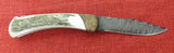 Buck 0111EKSBT 111 110 Folding Hunter RARE 2011 Chip Flint Elk Stag Burlwood Bolster Bob Timberlake Feather Logo Lot#BU-219