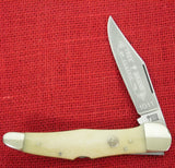 Boker 111011SWB Folding Hunter 20-21 Single Blade Knife White Bone C75 Steel Lockback Solingen Germany