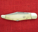 Boker 111011SWB Folding Hunter 20-21 Single Blade Knife White Bone C75 Steel Lockback Solingen Germany