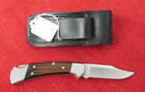 Buck 0112-N4 112 Ranger Knife 1995 Nickel Silver Bolsters Wood Handle Lot#112-20