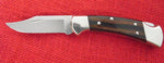 Buck 0112-N4 112 Ranger Knife 1995 Nickel Silver Bolsters Wood Handle Lot#112-20