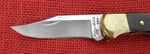 Buck 0112BRSFG 112 Ranger Finger Grooved Knife 50th Anniv Tang Stamp Ebony 420HC USA Lot#112-43