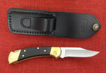 Buck 0112BRS 112 Ranger Knife 50th Anniv Tang Stamp Ebony 420HC USA Lot#112-44