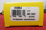 Buck 0112BRS 112 Ranger Knife 50th Anniv Tang Stamp Ebony 420HC USA Lot#112-44