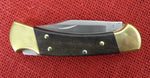 Buck 0112BRS 112 Ranger Knife 50th Anniv Tang Stamp Ebony 420HC USA Lot#112-44