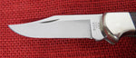 Buck 0112-N4 112 Ranger Knife 1995 Not Satin Finished Nickel Silver Bolsters Wood Handle Lot#112-48