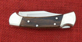 Buck 0112-N4 112 Ranger Knife 1995 Not Satin Finished Nickel Silver Bolsters Wood Handle Lot#112-48