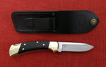 Buck 0112 112 Ranger Knife BOS 5160 Carbon Drop Point Charcoal Handle USA Lot#112-49
