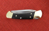 Buck 0112 112 Ranger Knife BOS 5160 Carbon Drop Point Charcoal Handle USA Lot#112-49