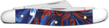Case 11201 Medium Stockman Patriotic Kirinite Handle 10318 SS NIB Red White Blue