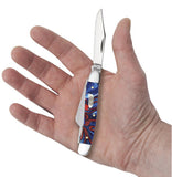 Case 11201 Medium Stockman Patriotic Kirinite Handle 10318 SS NIB Red White Blue