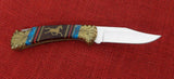 Buck 0112-DY 112 Ranger Dave Yellowhorse Custom Knife Horse Shield USA Made Late 1980's Lot#112-50