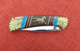 Buck 0112-DY 112 Ranger Dave Yellowhorse Custom Knife Horse Shield USA Made Late 1980's Lot#112-50