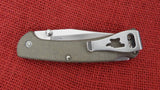Buck 0112ODS6 112 Ranger Slim Pro Knife OD Green Micarta S30V Deep Carry Clip USA Lot#112-52