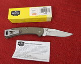 Buck 0112ODS6 112 Ranger Slim Pro Knife OD Green Micarta S30V Deep Carry Clip USA Lot#112-52