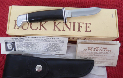 Buck 0116 116 Caper USA Fixed Blade Knife USA Pre 1985 No Date Code Yellow Box UNUSED Paer Dated 1978