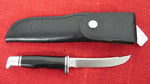 Buck 0118 118 Personal Hunting Knife Pre Date Code 3 Line Stamp 1972-1985 Leather Foldover Sheath USA Made 118-24