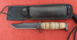 Buck 0119BRS1 119 Brahma Special Stacked Leather Handle Knife 2017 USA Lot#119-81