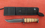 Buck 0119BRS1 119 Brahma Special Knife 2015 Stacked Leather Handle 119-93