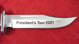 Buck 0119RDSSH3 119 Special President's Tour 2021 Knife Red Micarta w/ T-Shirt #18/115 USA Lot#119-56