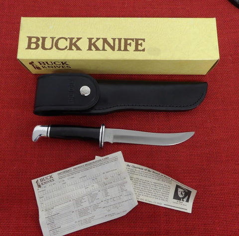 Buck 0121 121 Fisherman Fixed Blade Knife 1991 Mint In Box lot#121-30