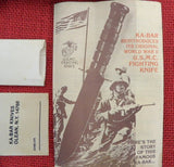 Ka-Bar Knife Vintage 1217 USMC Full Sized Military Fighting Combat Knife LOOOKThe coating on