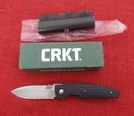 Columbia River CRKT 1220 AUX Folder Knife Black GRN Liner Lock Lucas Burnley