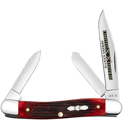 Case 12210 Medium Stockman Knife Limited XX Edition Old Red Bone USA 63087