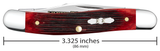 Case 12210 Medium Stockman Knife Limited XX Edition Old Red Bone USA 63087