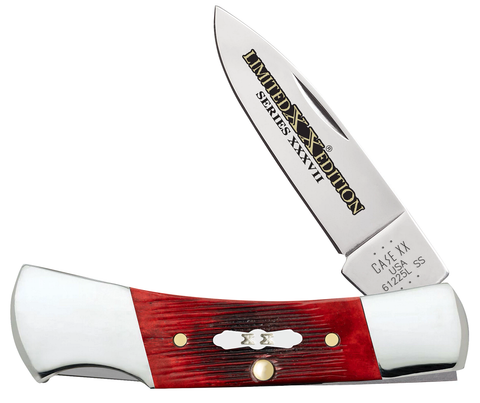 Case 12211 Small Lockback Limited XX Edition Knife Old Red Bone USA 61225L
