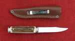 Kershaw 1980's Stag Boot Knife Single Edged Integral Mirror Polished Germany by Puma