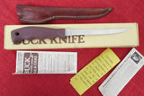 Buck 0123 123 LakeMate Fillet Knife Pre 1986 Leather Sheath Original Box USA