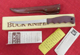 Buck 0123 123 LakeMate Fillet Knife Pre 1986 Leather Sheath Original Box USA