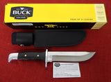 Buck 0124BKSLE 124 Frontiersman Knife Micarta USA 2019 124-18