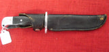 Buck 0124 124 Frontiersman Fixed Blade Knife Early 70's Model w/ Lanyard Hole like Nemo Micarta USA Lot#124-3