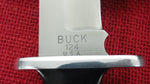 Buck 0124 124 Frontiersman Knife NEW in 2 pc BOX Paper Dated 1977 Black Micarta 440C USA Lot#124-9