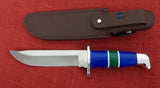 Buck 0124LUSCC 124 Frontiersman Knife Blue Lucite 2013 BCCI Limited Edition USA Lot#124-17
