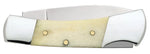 Case 13314 Lockback Small Gentleman Knife Natural Smooth Bone XX Oval Shield USA 61225L SS