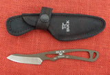 Buck 0135BRS 135 Paklite Caper Discontinued Fixed Blade Knife USA Plum Brown Cerakote Lot#BU-421