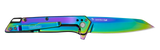 Kershaw 1365 Misdirect Rainbow SpeedSafe Assisted Flipper Knife Frame Lock