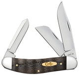 Case 14011 Sowbelly Knife Black Curly Oak Wood TB7339 SS NIB